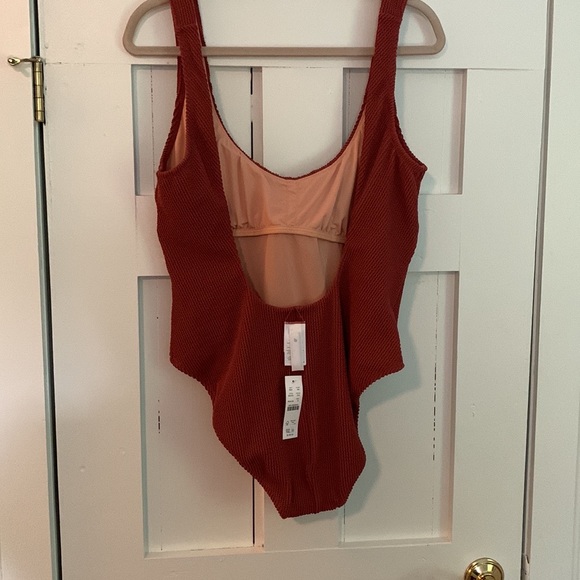 J. Crew Scrunchie Classic Scoopneck One-Piece in Chimney Size 14 Item BH478 New! - Picture 6 of 12